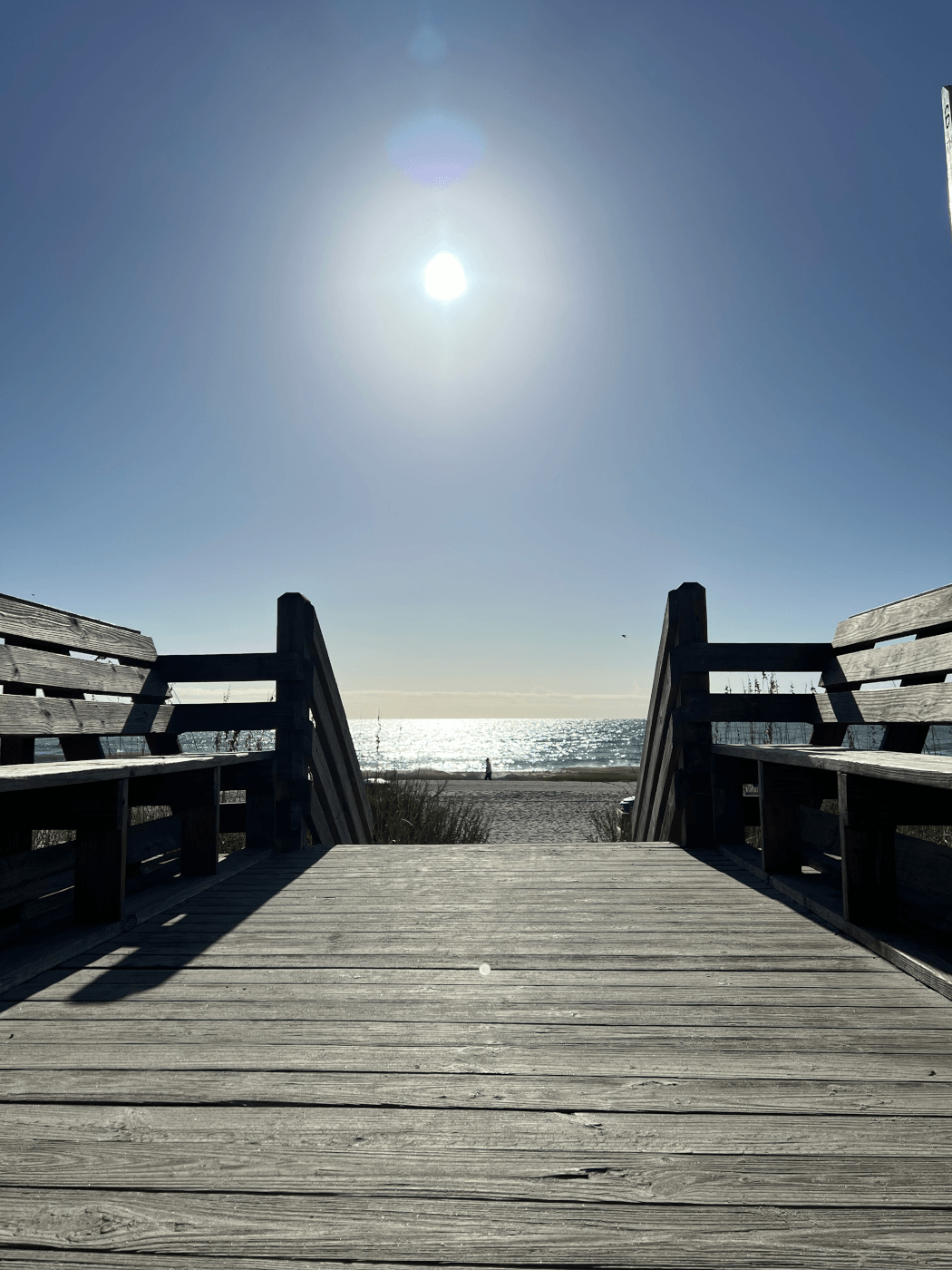 Stairway to sunny Beach